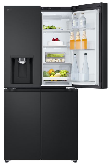 Side-by-Side Kühl-/ Gefrierkombination 286 l / 220 l 314 kWh NoFrost 1787 mm x 835 mm  GML861EPPE (Schwarz) 