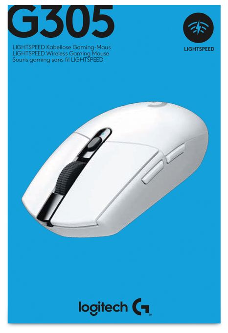 12000 DPI Gaming Maus Optisch  G305 (Weiß) 