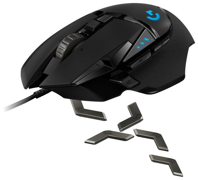 25600 DPI Gaming Maus Optisch  G502 Hero (Schwarz) 