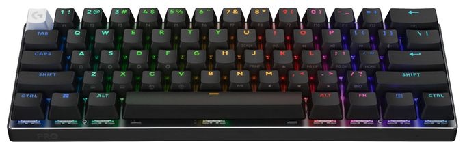 RGB-LED Gaming Tastatur RF Wireless + Bluetooth 2.4 GHz  Pro X 60 (Schwarz) 