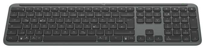 Büro Tastatur RF Wireless + Bluetooth 2.4 GHz  K950 Signature Slim (Graphit) 