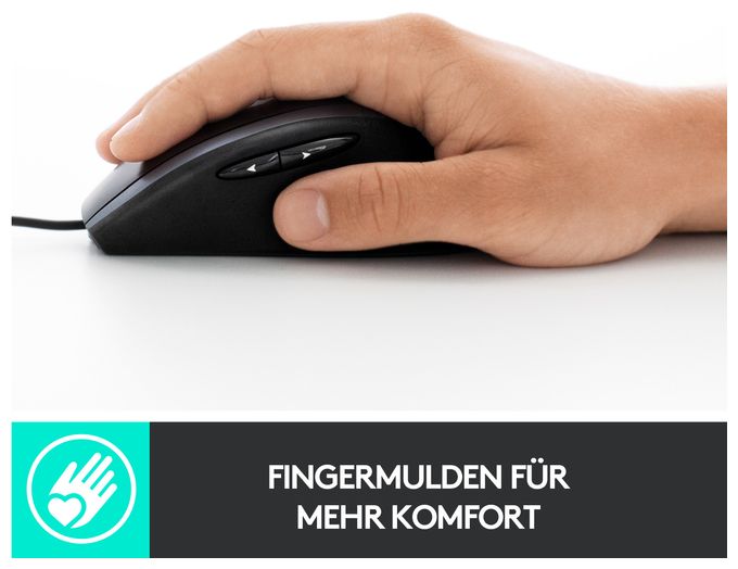M500s Advanced Corded 4000 DPI Büro Maus Optisch 