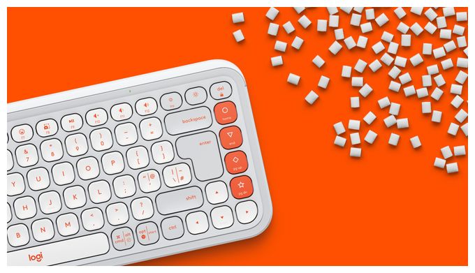 Universal Tastatur Bluetooth  POP Icon Keys (Weiß) 