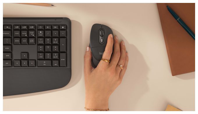 Universal Tastatur RF Wireless + Bluetooth 2.4 GHz  MK880 Signature Comfort Plus Combo (Graphit) 