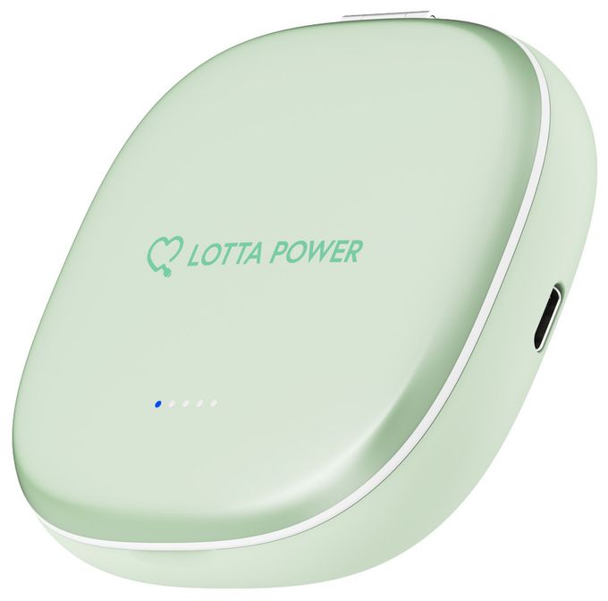 4000 mAh Powerbank USB Typ-C Kabelloses Laden  Schminkspiegel mit (Mint) 