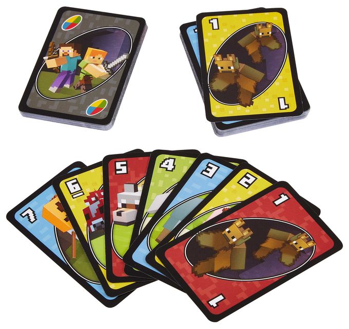 Uno Minecraft Kartenspiel bis zu 10 Spielern ab 7 Jahr(e) 