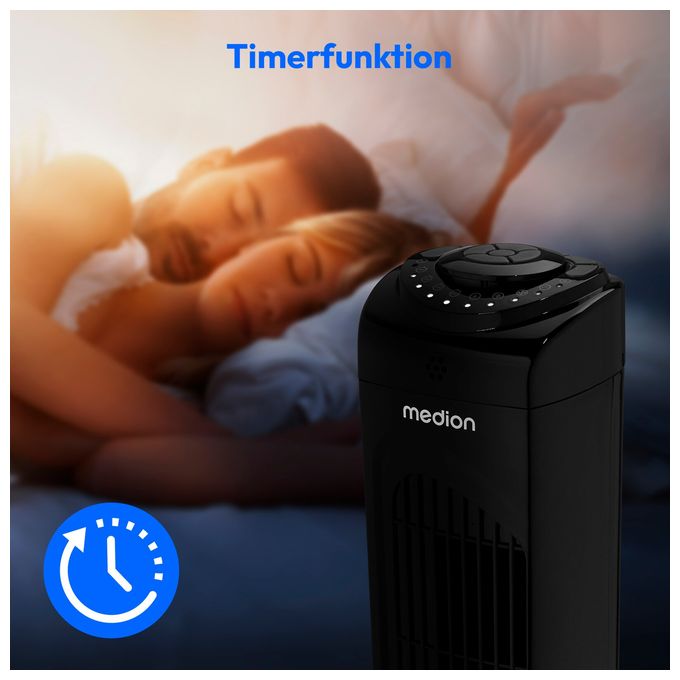Turmventilator Stand 61 dB  Life E11TF (Schwarz) 