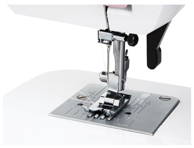 LIFE Nähmaschine SM70 (MD 11179) 12 verschiedene Stickmuster, 4 Schritte Knoploch, einstellbare Stichlänge, 70 Watt Motorleistung 