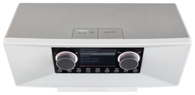 Bluetooth AM, DAB+, FM, MW Radio Internet  Life P85333 (Weiß) 