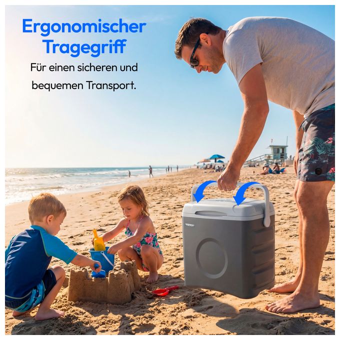 30 l Kühlbox  MD370030 (Silber, Weiß) 