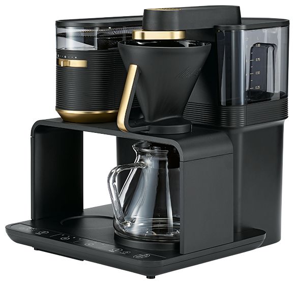 8 Tassen Filterkaffeemaschine 1,0 l  1024-04 Epos (Schwarz/Gold) 