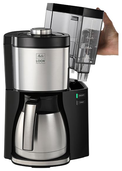 10 Tassen Thermo Filterkaffeemaschine 1,2 l  1025-16 Look V Therm Perfection (Schwarz, Silber) 