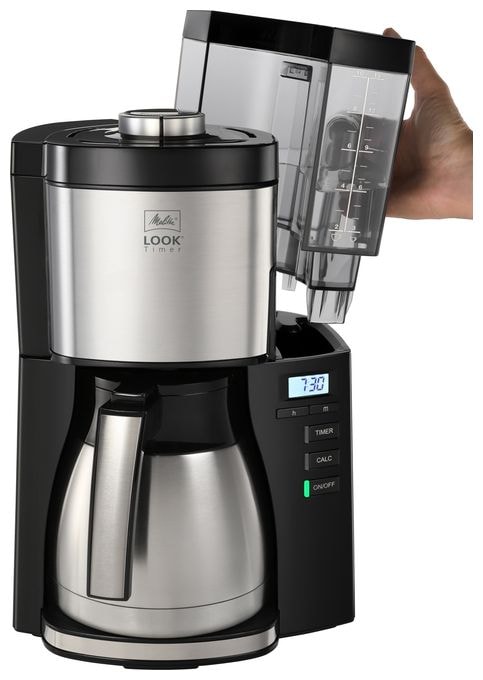 10 Tassen Thermo Filterkaffeemaschine 1,3 l  1025-18 Look Therm Perfection (Schwarz, Silber) 