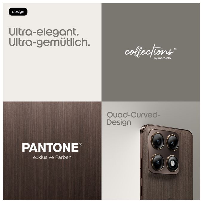 256 GB 5G Smartphone 17,2 cm (6.78") Android 50 MP Dreifach Kamera Dual Sim WiFi 6E (PANTONE Chicory Coffee) Edge 70 Pro 
