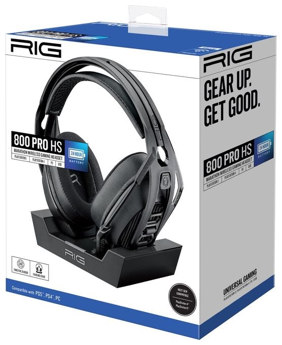 Over Ear Kopfhörer kabellos 24 h Laufzeit  RIG 800 Pro HS (Schwarz) 
