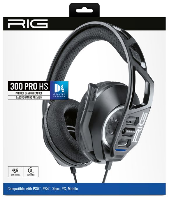 Over Ear Kopfhörer Kabelgebunden  RIG300 Pro HS (Schwarz) 