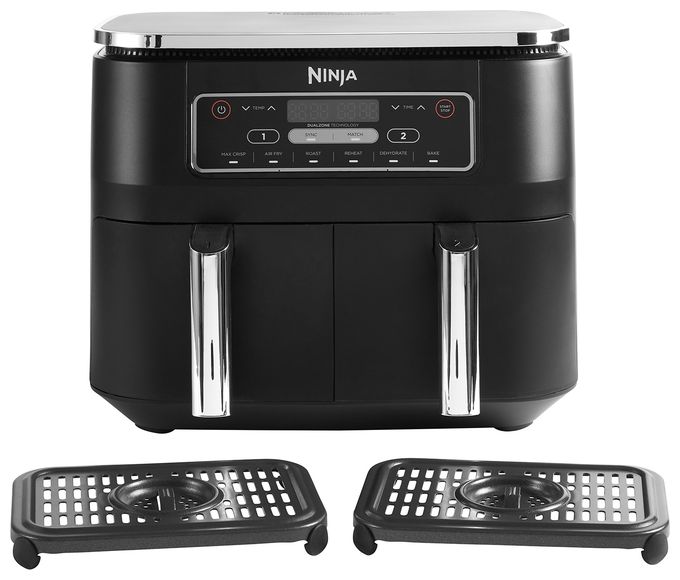 Doppel Heißluftfritteuse 7,6 l 2470 W  AF300EU (Schwarz) 
