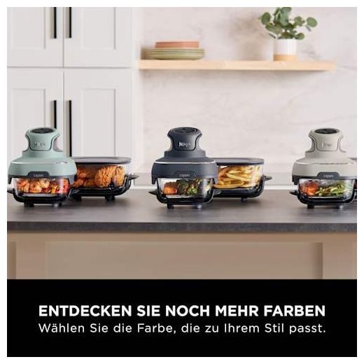 Heißluftfritteuse 3,8 l 1700 W (Blau, Grau, Transparent) FN101EU Crispi 