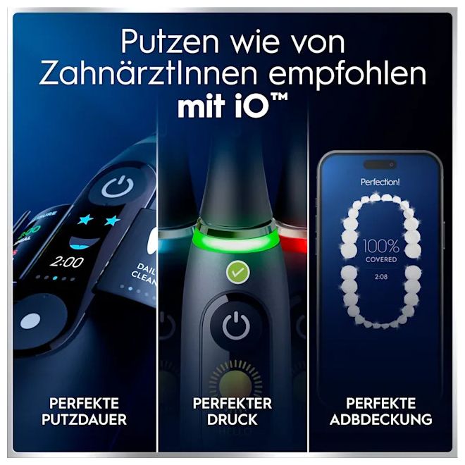 Vibrierende Zahnbürste für Erwachsene  iO Series 6N (Schwarz) 