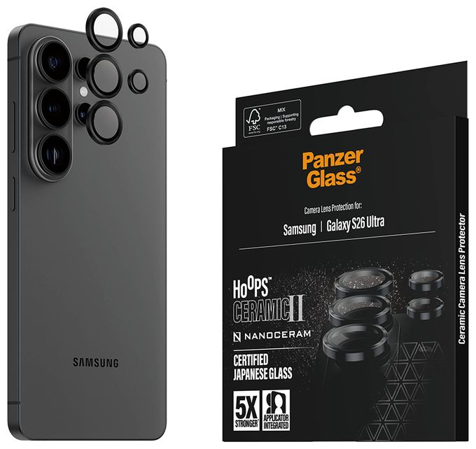 Klare Bildschirmschutzfolie Gehärtetes Glas, Silikon für  Samsung Samsung - Galaxy S26 Ultra Kratzresistent, Schockresistent 12807 Ceramic 