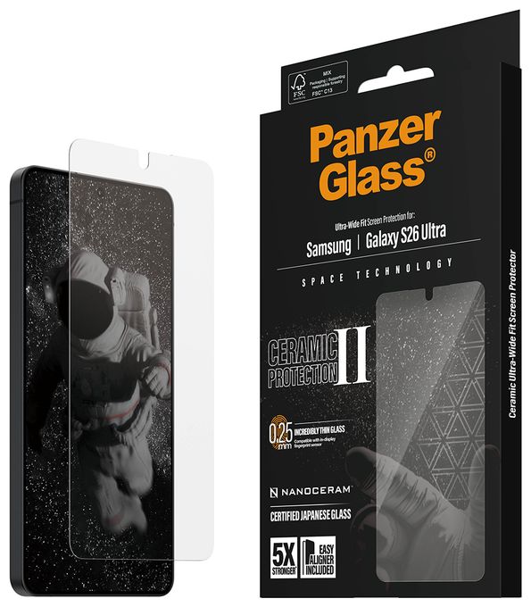 Klare Bildschirmschutzfolie Gehärtetes Glas, Polyethylenterephthalat, Silikon für  Samsung Samsung - Galaxy S26 Ultra Kratzresistent, Schockresistent 51433 Ceramic 