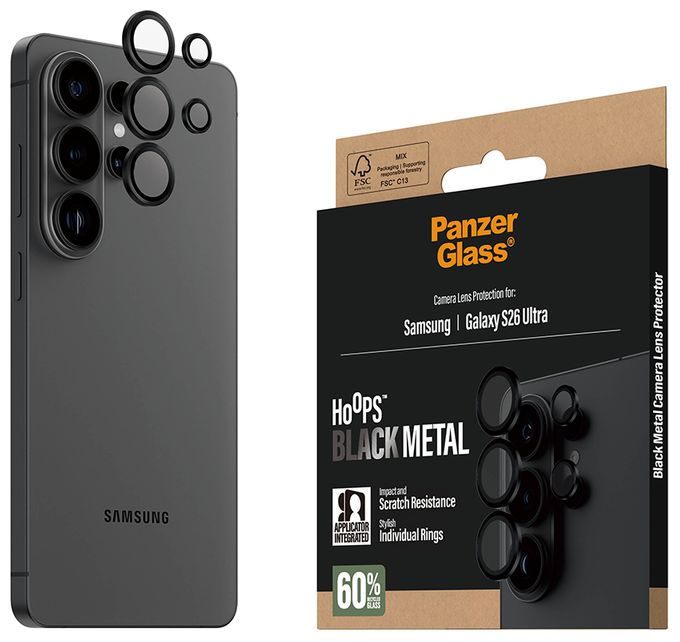 Klare Bildschirmschutzfolie Gehärtetes Glas, Silikon für  Samsung Samsung - Galaxy S26 Ultra Kratzresistent, Schockresistent 73474 Kameraschutz 