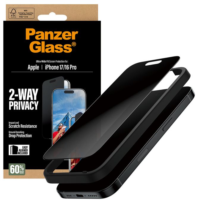 Klare Bildschirmschutzfolie Gehärtetes Glas, Polyethylenterephthalat, Silikon für  Apple Apple - iPhone 17, Apple - iPhone 16 Pro Kratzresistent, Schockresistent 93414 