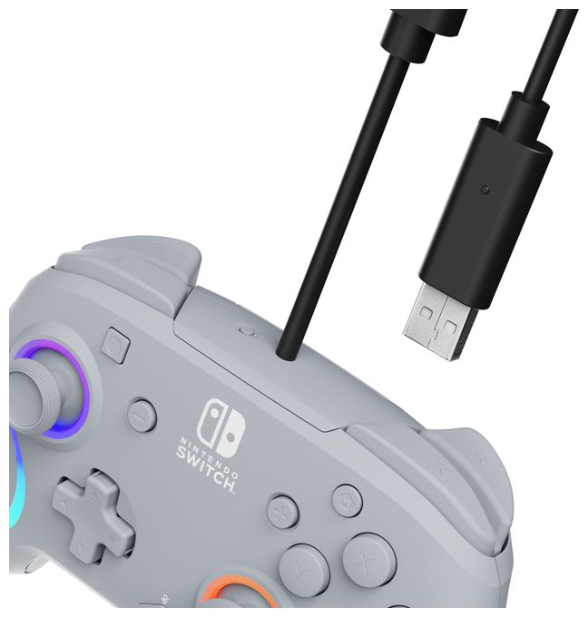 Analog / Digital Gamepad für Nintendo Switch, Nintendo Switch OLED  Afterglow Wave (Grau) 
