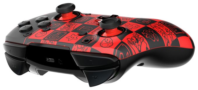Analog / Digital Gamepad für Nintendo Switch, Nintendo Switch OLED  Rematch Glow Super Mario Super Icons (Schwarz, Grün, Rot) 