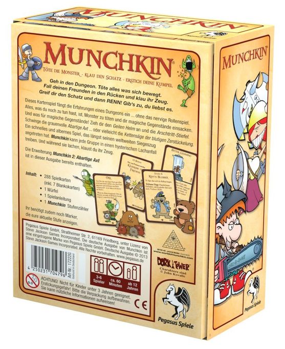 Brettspiel bis zu 6 Spielern ab 12 Jahr(e) 17222G Munchkin 1+2 