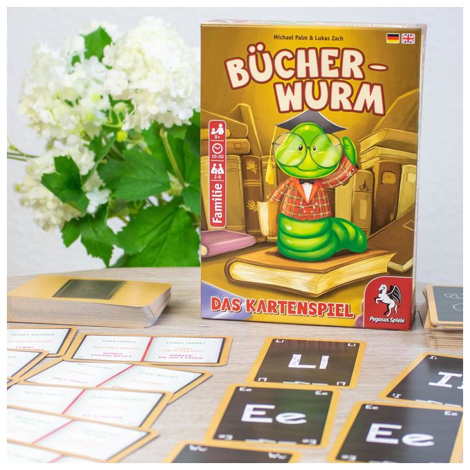 Kartenspiel bis zu 8 Spielern ab 8 Jahr(e) 18322G Bücherwurm - Das Kartenspiel 