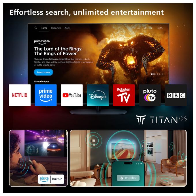 QLED 127 cm (50 Zoll) Fernseher 4K Ultra HD VESA 200 x 100 mm 50PUS8500/12 