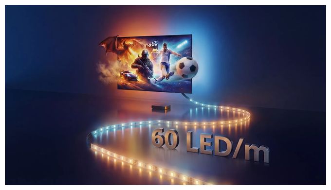 HDMI 2 Sync Box 8K mit Hintergrundbeleuchtung f. TV von 75"–85" 