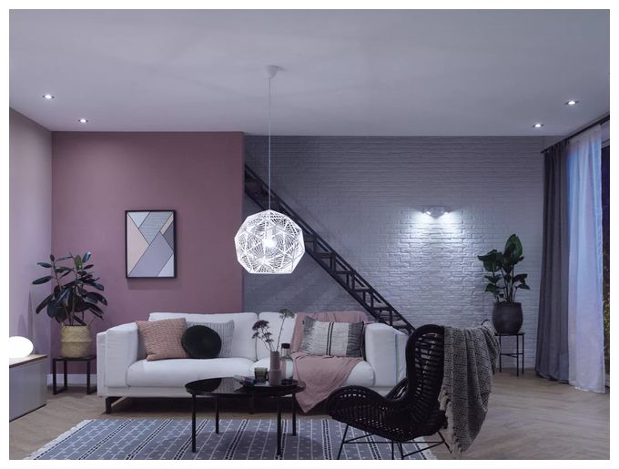LED Set für intelligente Beleuchtung 1100 mm Warmweiß, Kaltweiße Hue White Ambience Starterset: E27 Lampe A60 Doppelpack + Dimmschalter 