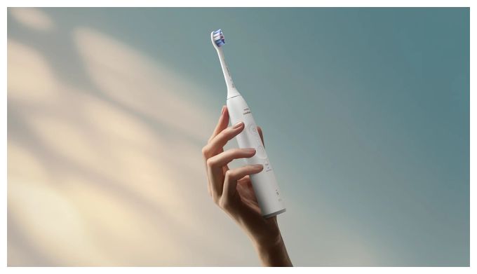 Schall-Zahnbürste für Erwachsene 504 h  HX7400/06 Sonicare 6100 Wiederaufladbare (Weiß) 