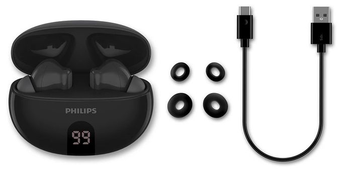 In-Ear Bluetooth Kopfhörer kabellos 6 h Laufzeit IPX4  TAT2520BK/00 (Schwarz) 