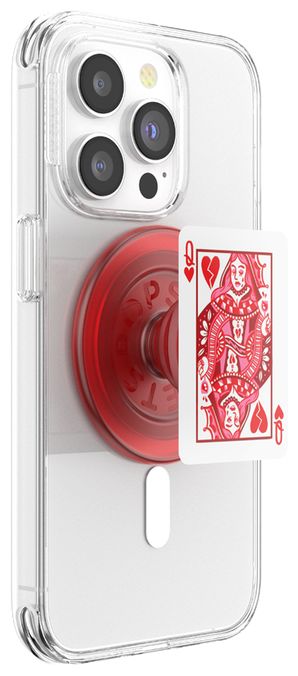 Fingerring  PopGrip Heartbreaker Queen (Rot, Weiß) 