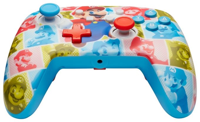 Analog / Digital Gamepad für Nintendo Switch, Nintendo Switch OLED  Enhanced Wired Controller Wireless (Super Mario - Mario Hero Reel) (Mehrfarbig) 
