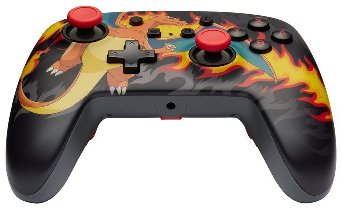 Analog / Digital Gamepad für Nintendo Switch, Nintendo Switch OLED  Enhanced Wired Controller Pokémon: Glurak Feuersturm (Mehrfarbig) 