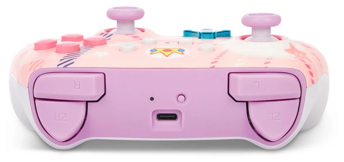 Gamepad für Nintendo Switch, Nintendo Switch Lite, Nintendo Switch OLED  Enhanced Wireless Controller Super Mario Princess Peach Plaid (Pink) 