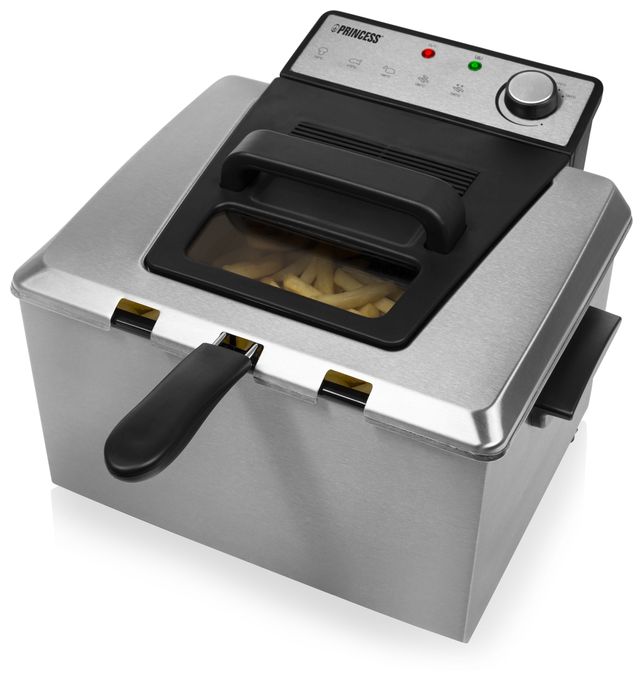 Doppel Fritteuse 5 l 3270 W  185000 (Schwarz, Edelstahl) 
