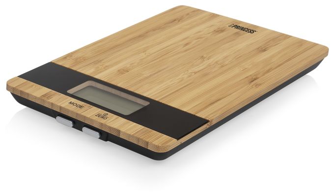 Elektronische Küchenwaage bis 5 kg Genauigkeit 1 g  492944 Pure (Bambus, Schwarz) 