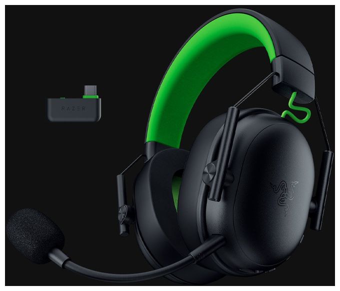 Over Ear Bluetooth Kopfhörer kabelgebunden&kabellos 70 h Laufzeit USB Typ-A  BlackShark V3 X HyperSpeed (Schwarz, Grün) 