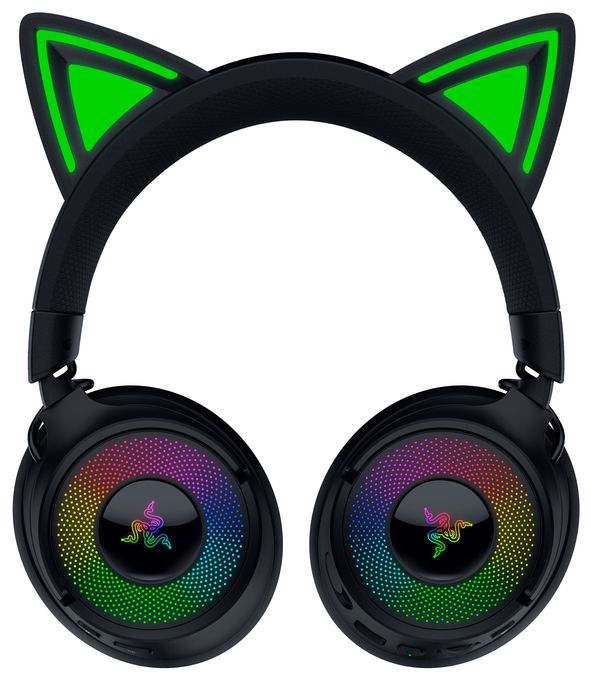 Over Ear Bluetooth Kopfhörer kabelgebunden&kabellos USB Typ-A  Kraken Kitty V3 Pro (Schwarz) 