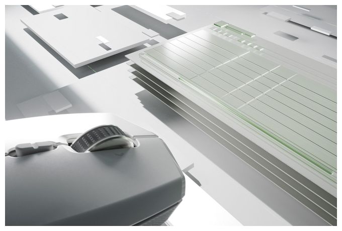 12000 DPI Büro Maus Optisch  Pro Click Mini (Weiß) 