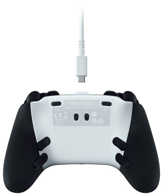 Analog Gamepad für PC, PlayStation PS5  Raiju V3 Pro (Schwarz, Weiß) 