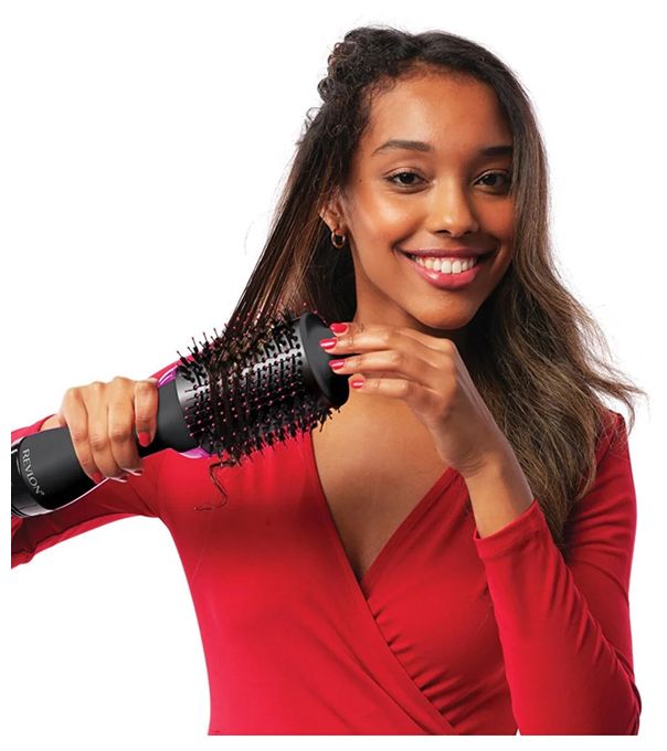 Warmluftbürste  RVDR5222E Haartrockner (Schwarz, Pink) 