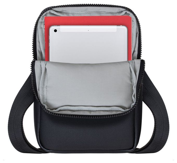 Messengerhülle aus Kunststoff für Jede Marke bis 20,3 cm (8") Staubresistent, Kratzresistent (Schwarz) 8810 Crossbody Tasche 