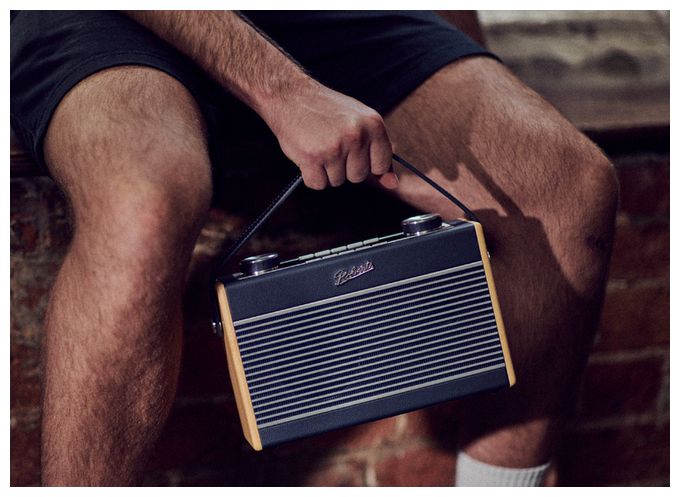 Bluetooth DAB, DAB+, FM Radio Tragbar  Rambler Max (Blau, Navy) 
