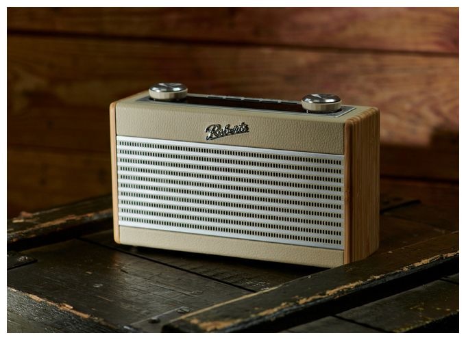 Bluetooth DAB, DAB+, FM Radio Tragbar  Rambler Uno (Bambus, Cremefarben) 